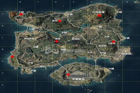 和平精英开挂地图上什么标志